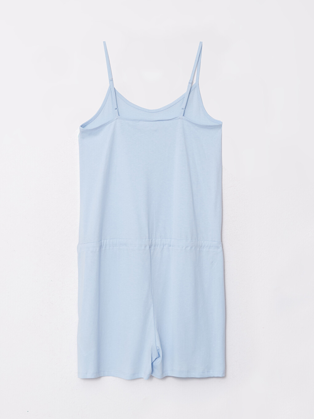 Women's U Neck Straight Strap Cotton Overalls-6