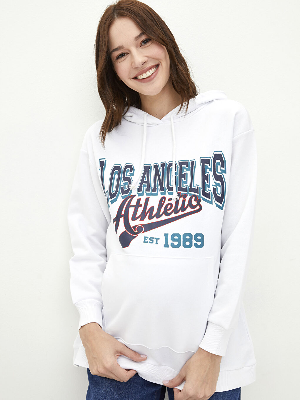 Printed Long-Sleeve Maternity Hoodie -S2FG18Z8-FE8