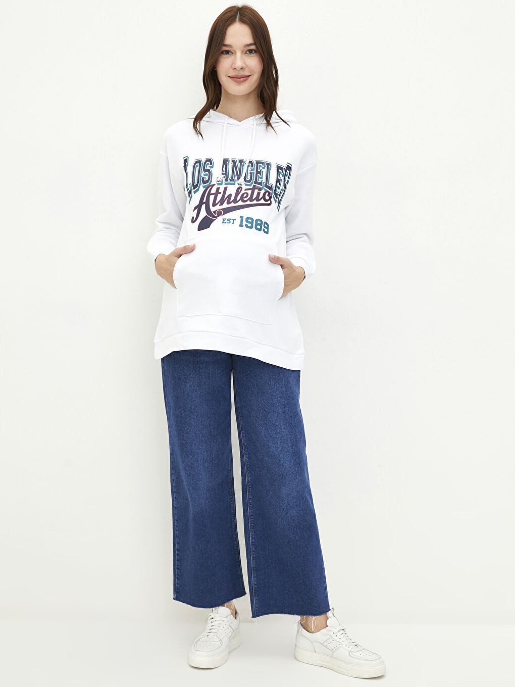 Printed Long-Sleeve Maternity Hoodie -S2FG18Z8-FE8
