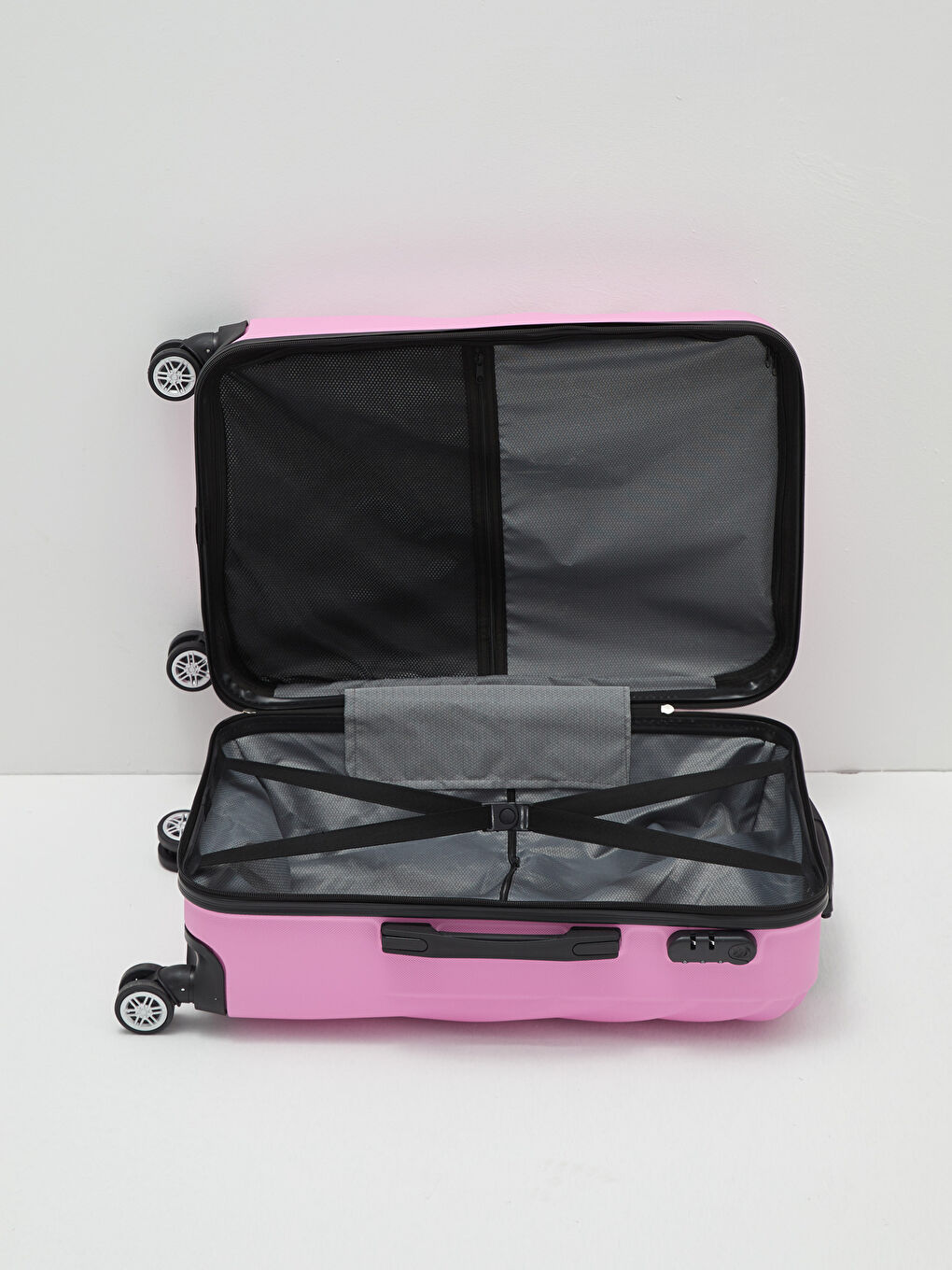 Pembe Küçük Boy Çekme Mekanizmalı Valiz-3