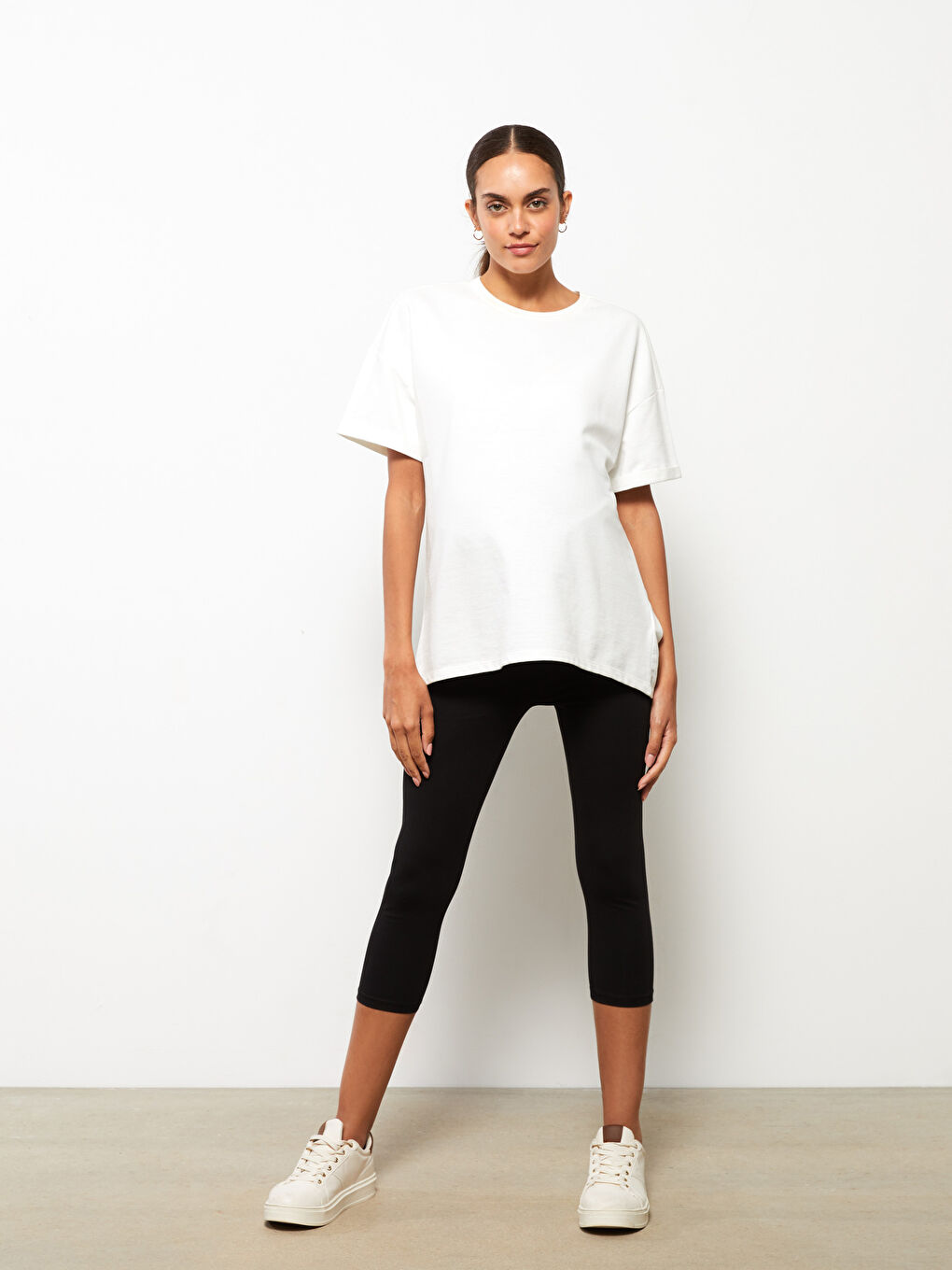 Regular Cotton Maternity Tights with Over-bump Waistband -S2FG46Z8-CVL