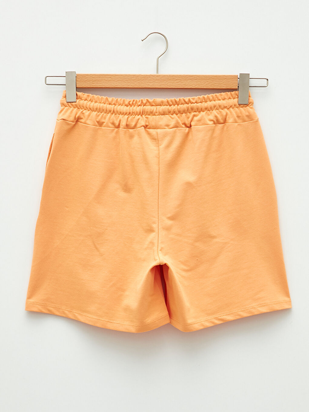 Bermuda-Shorts für Schwangere mit elastischem Bund, schlichtem Design und Taschen-6