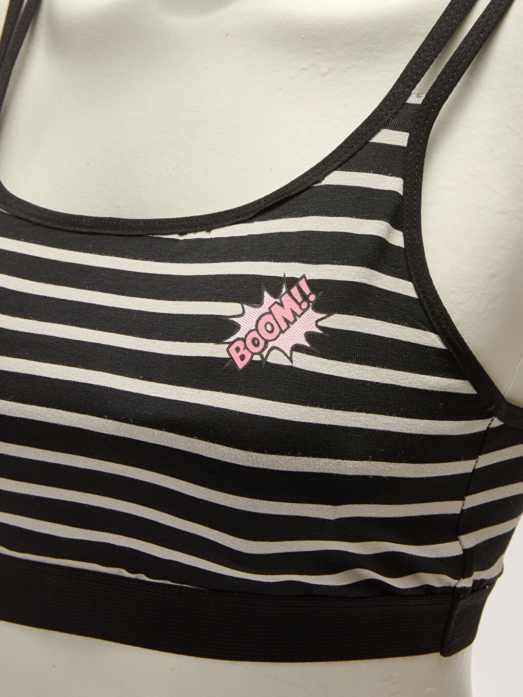 Haut Bustier En Coton Rayé Sans Armature-2