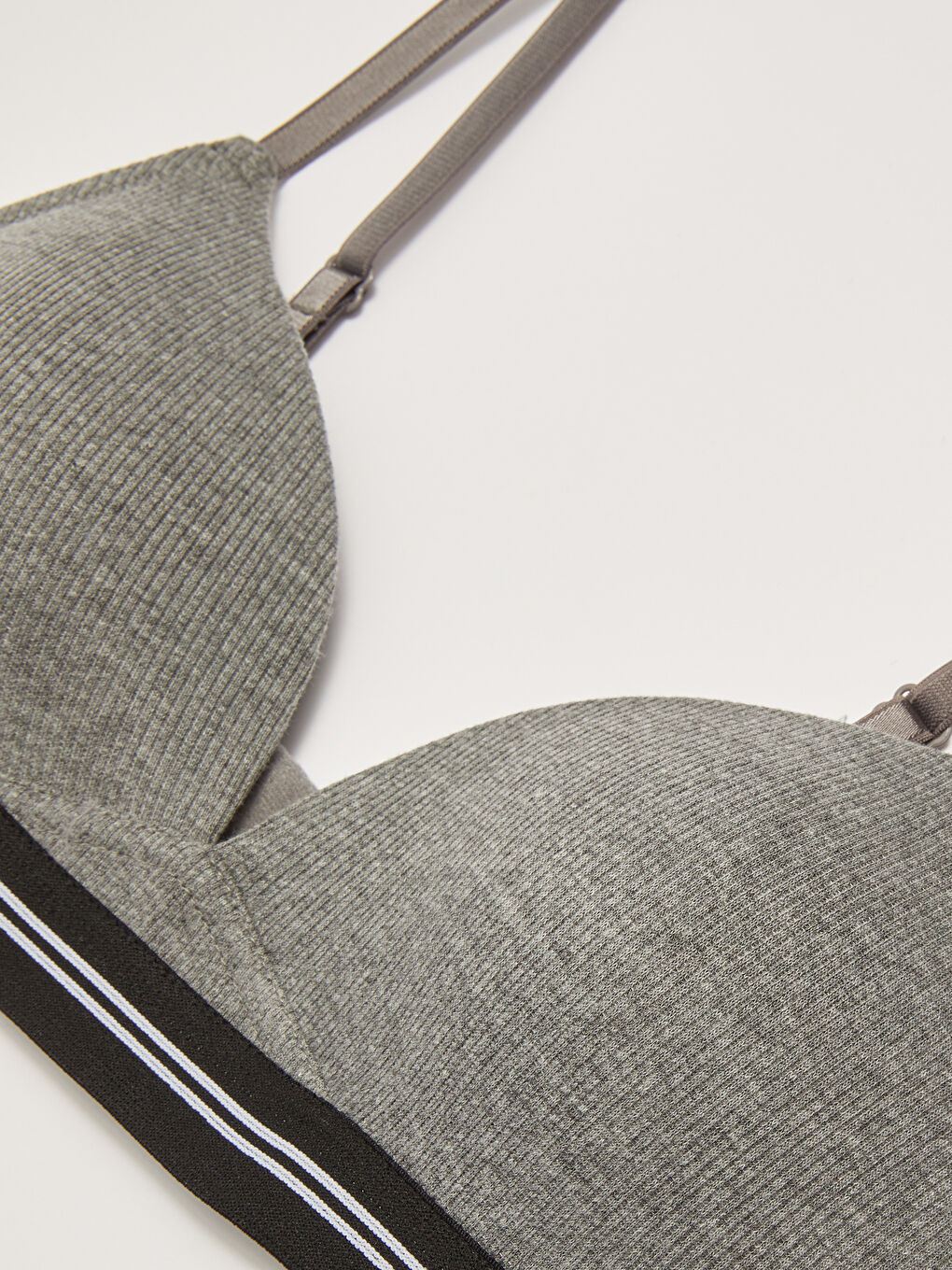 Antrasit Balensiz Dolgusuz Düz İlk Sütyen-1