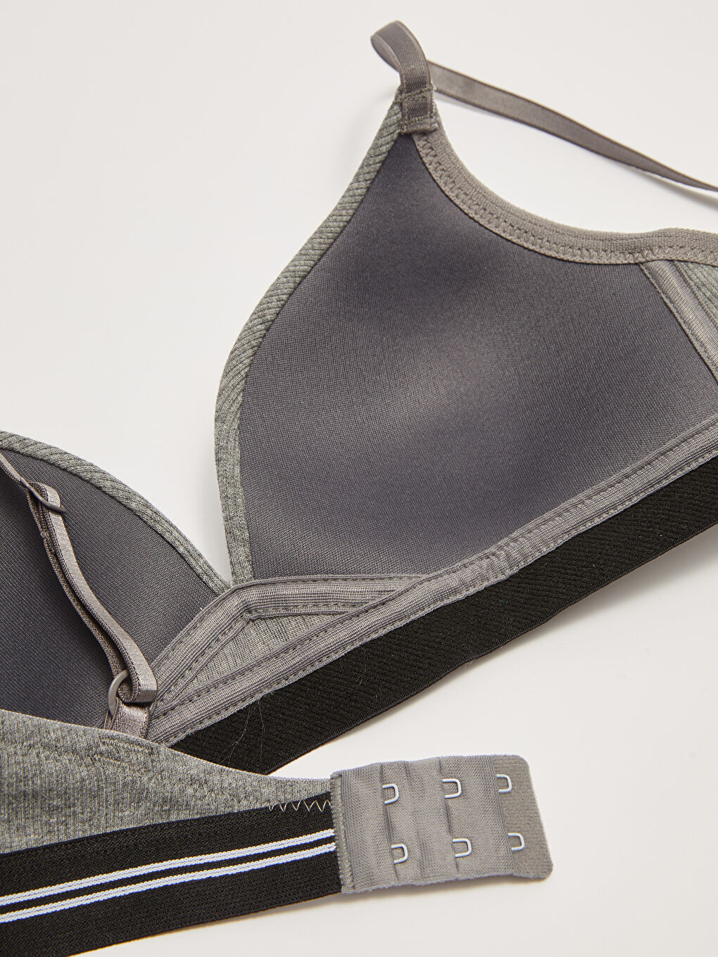 Antrasit Balensiz Dolgusuz Düz İlk Sütyen-2