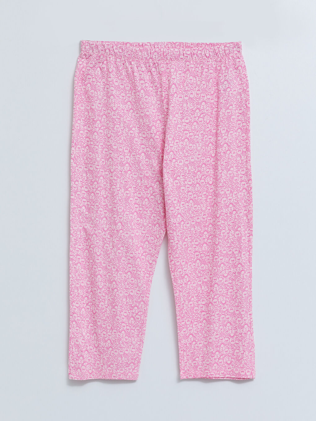 LCW Young Crew Neck Care Bears Printed Short Sleeve Cotton Women's Pajamas Set -S2FH01Z8-LSZ