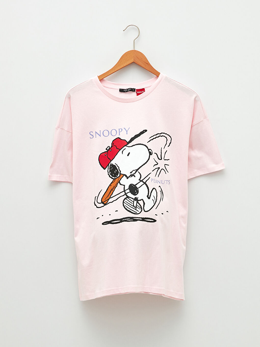 LCWAIKIKI Maternity Crew Neck Snoopy Printed Short Sleeve Cotton Maternity T-Shirt -S2FH36Z8-JH3
