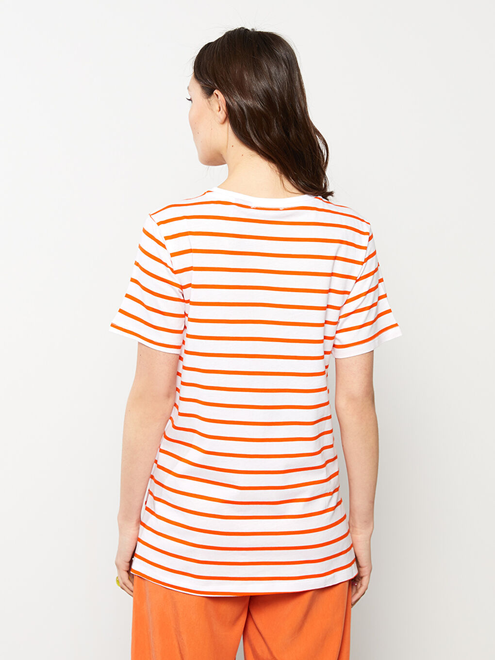 تي شيرت حمل قطن كم قصير مطبوع بياقة دائرية سنوبي-3