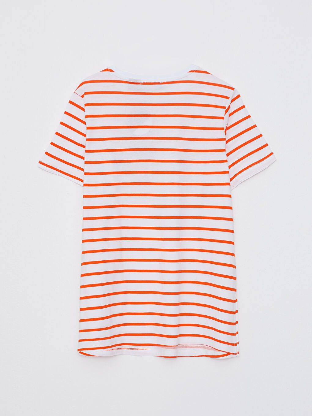 تي شيرت حمل قطن كم قصير مطبوع بياقة دائرية سنوبي-5