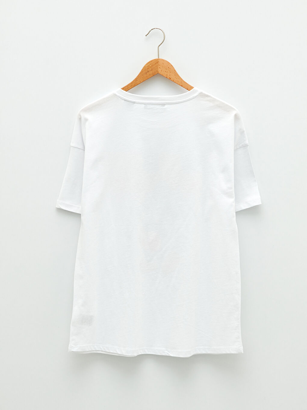 Crew Neck Mickey Mouse Printed Short Sleeve Cotton Maternity T-Shirt-6