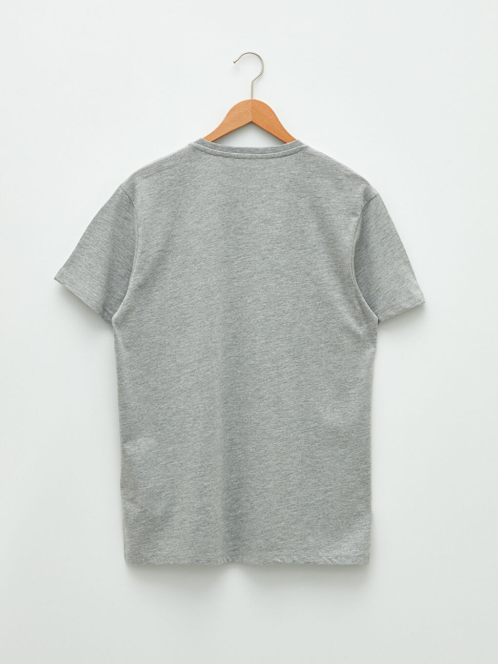 Crew Neck Short Sleeve Printed Combed Cotton Men's T-shirt-6