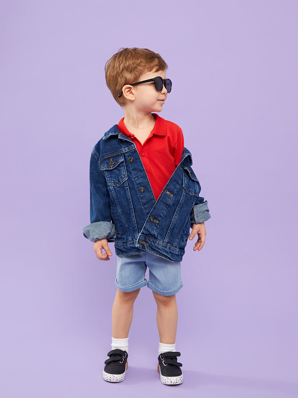 Elasticated Waist Baby Boys' Denim Shorts -S2FH83Z1-311
