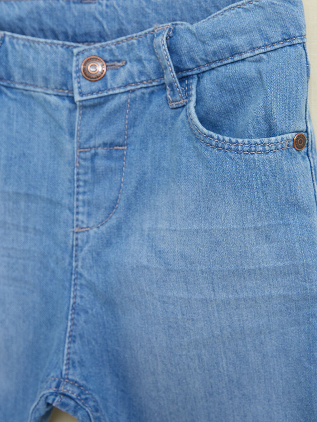 Basic Cotton Baby Boy Jean Shorts-6