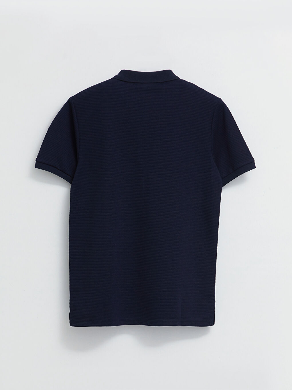 Lacivert Polo Yaka Kısa Kollu Erkek Tişört-1
