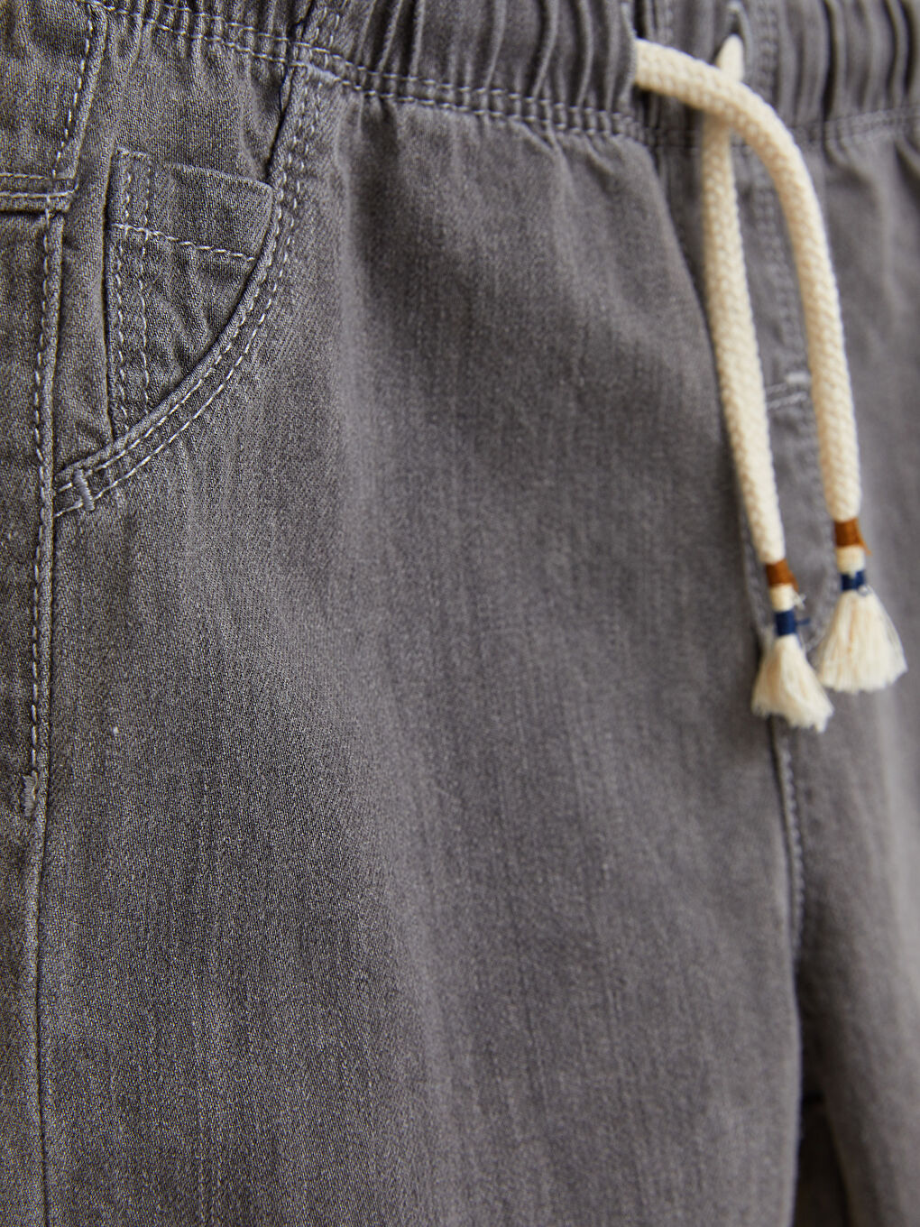 Elasticated Waist Basic Baby Boys' Denim Shorts -S2FI08Z1-GRD