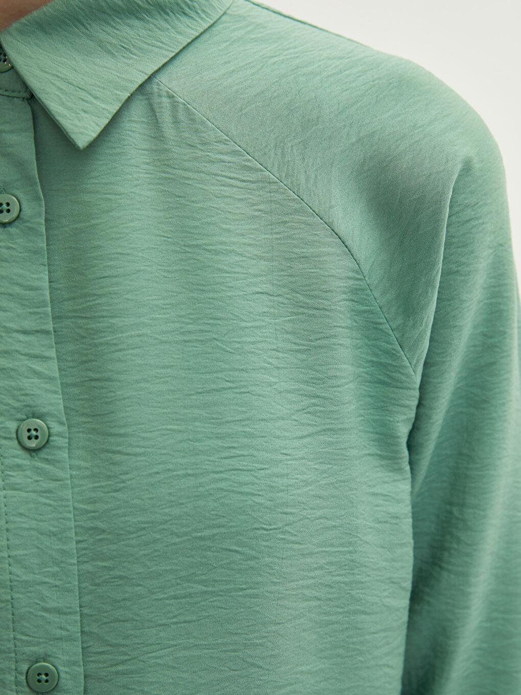 قميص تونيك للسيدات كم طويل سادة-3