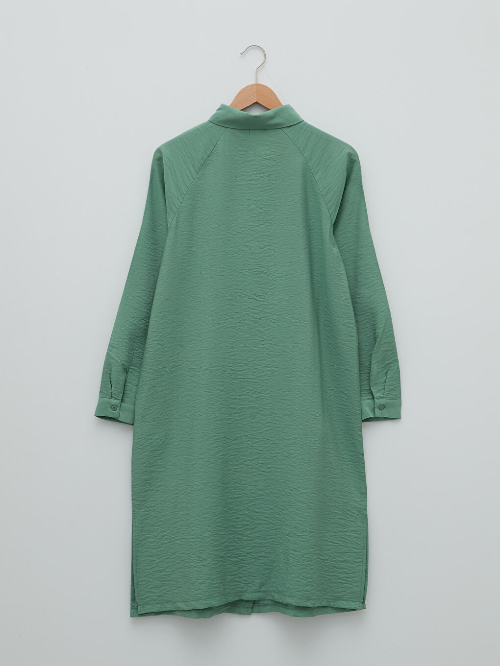 قميص تونيك للسيدات كم طويل سادة-5