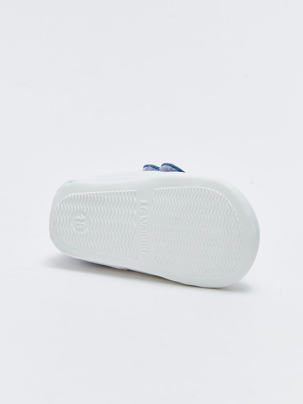 İndigo Kalp Desenli Cırt Cırtlı Kız Bebek Yürüme Öncesi Ayakkabı-3