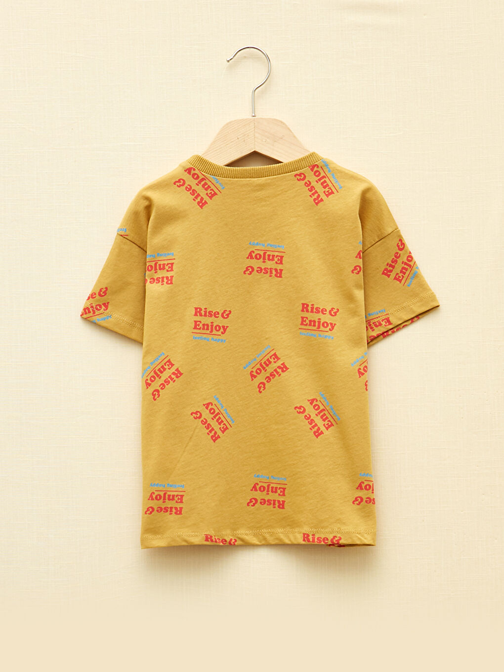 Crew Neck Short Sleeve Printed Baby Boy T-Shirt-1