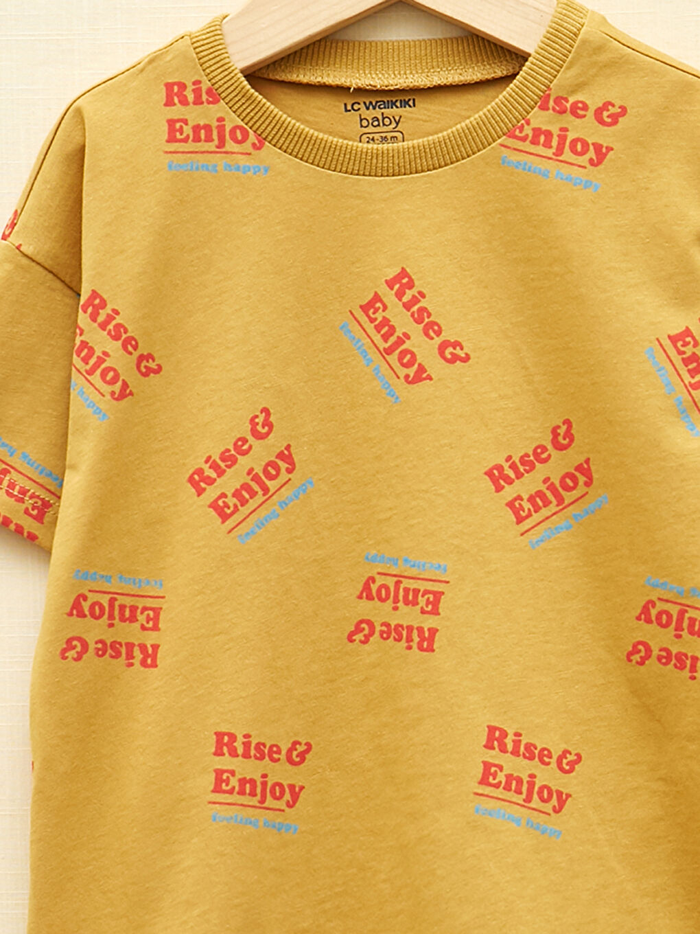 Crew Neck Short Sleeve Printed Baby Boy T-Shirt-2