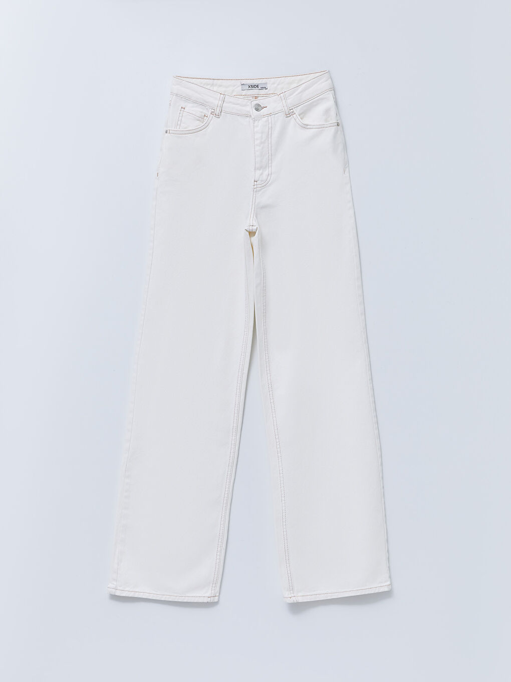 Blugi Rodeo cu Detalii de Buzunar Wideleg Straight pentru Femei-6