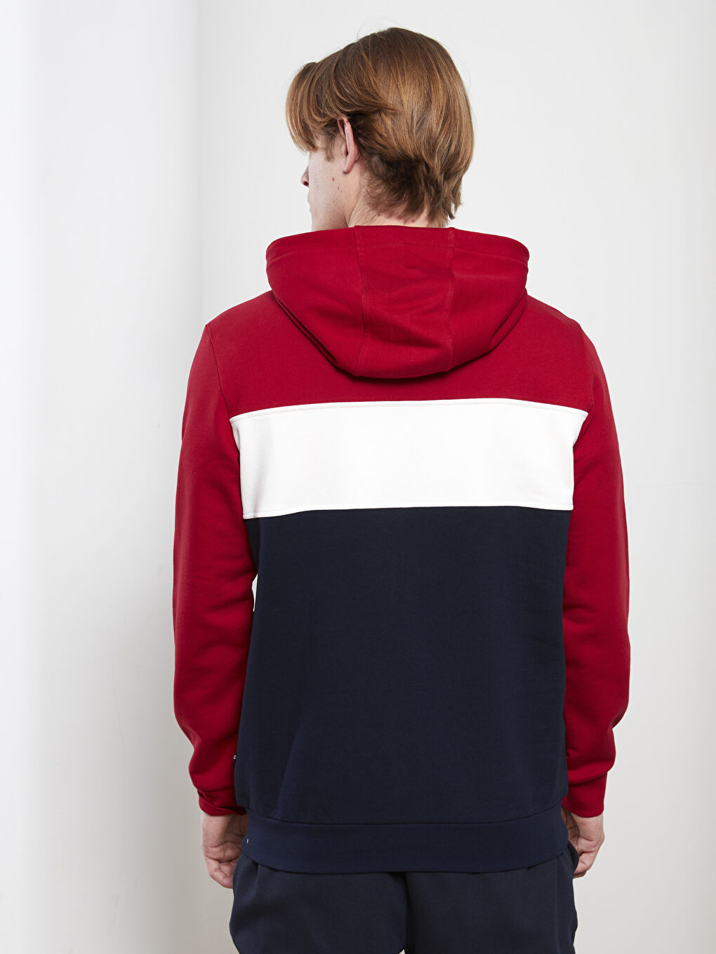 SOUTHBLUE Long Sleeve Color Block Men's Hoodie -S2FJ03Z8-S7R