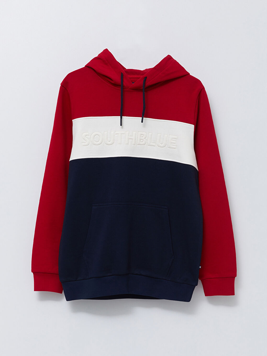 SOUTHBLUE Long Sleeve Color Block Men's Hoodie -S2FJ03Z8-S7R