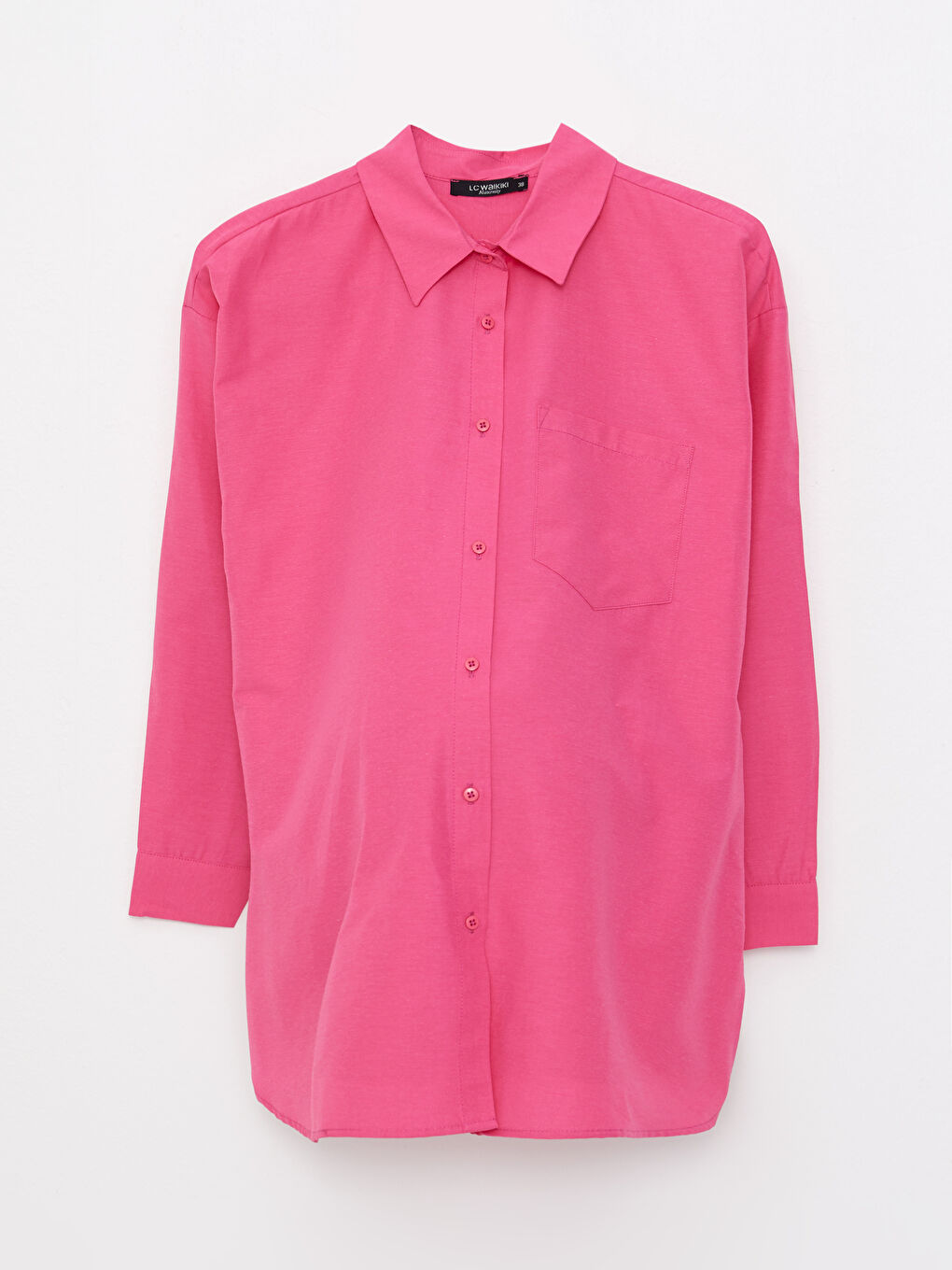 Chemise de Maternité en Popeline à Manches Longues Boutonnée Coupe Standard-5