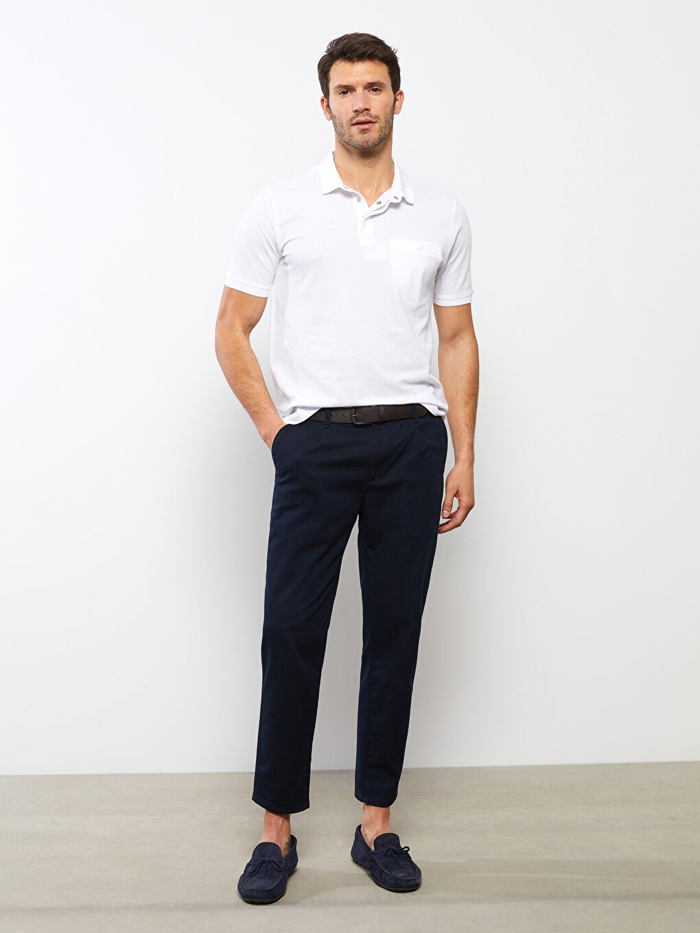 تيشيرت ياقة بولو كم قصير للرجال