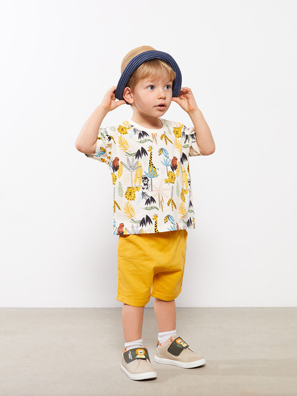 T-shirt bébé garçon imprimé à manches courtes et col rond-2