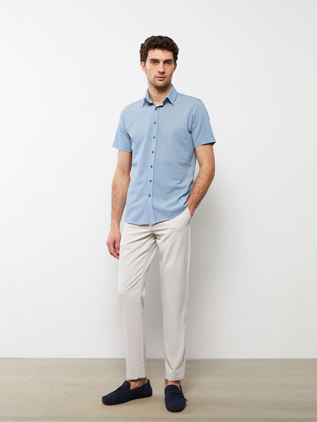 Mavi Regular Fit Kısa Kollu Erkek Gömlek-2