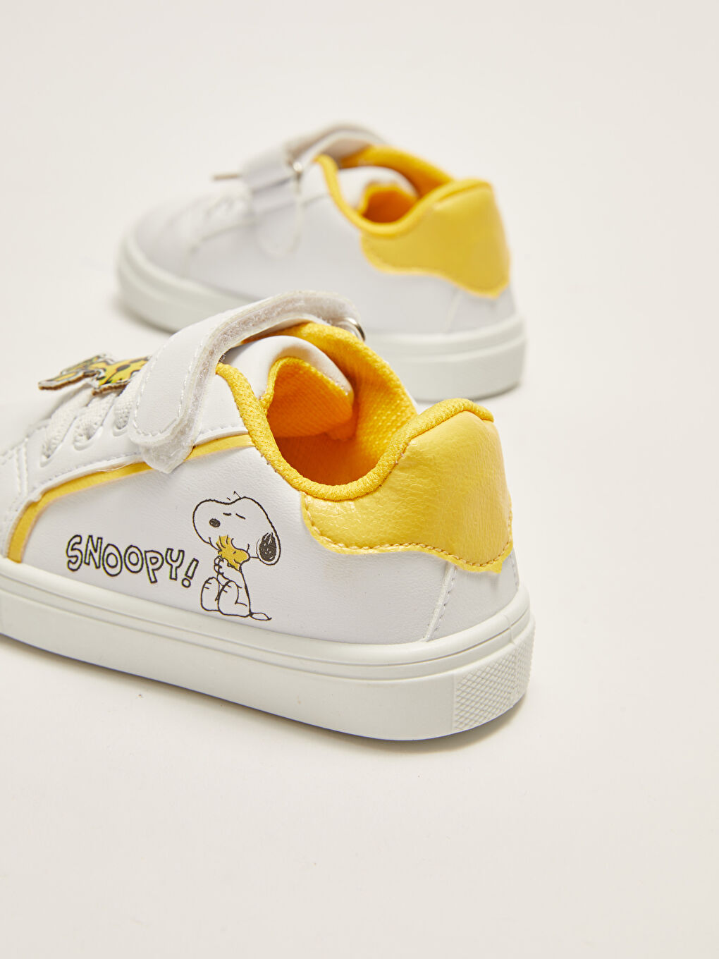Beyaz Snoopy Lisanslı Erkek Bebek Günlük Spor Ayakkabı-4