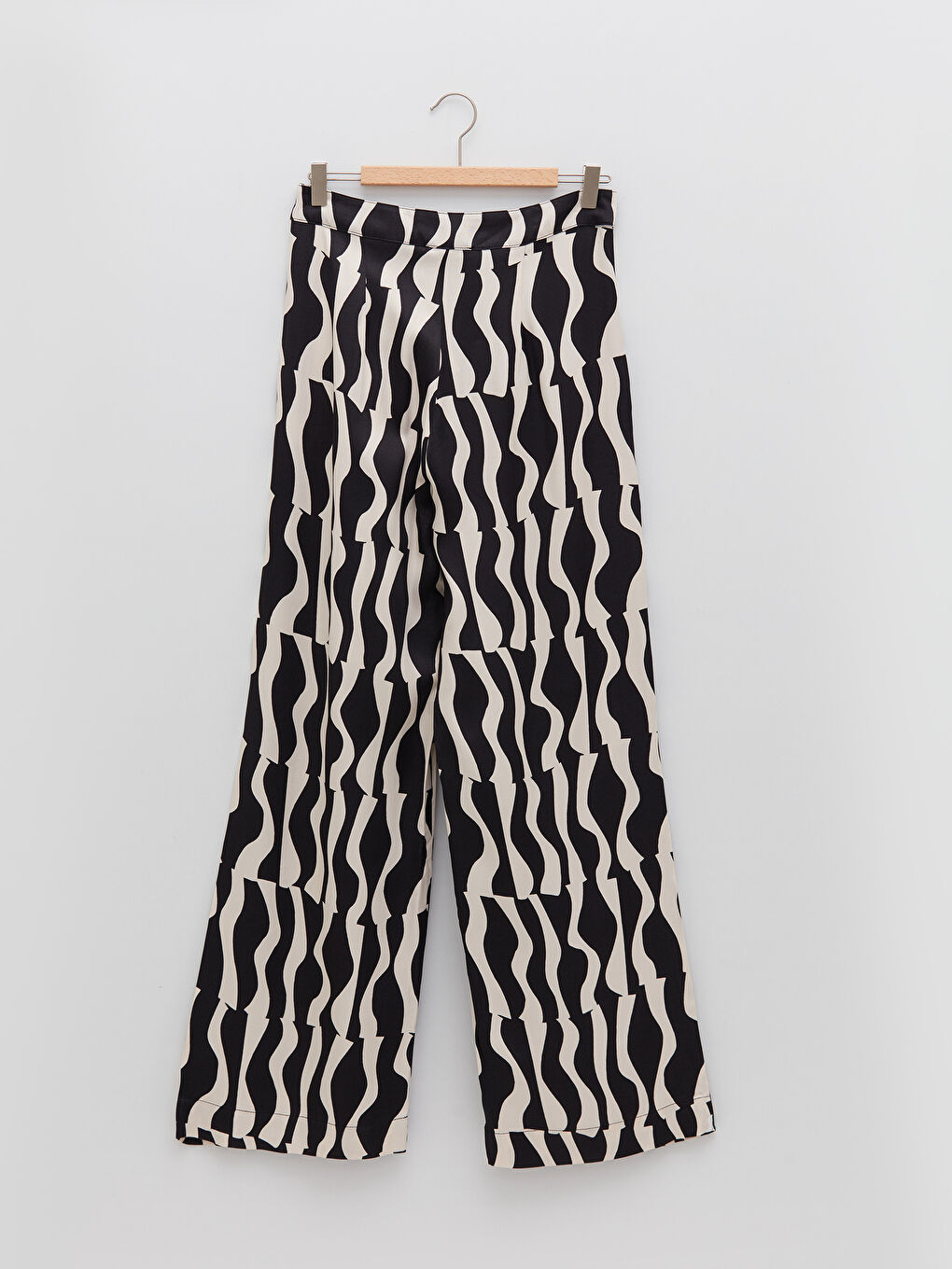 بنطلون نسائي مريح مزخرف بتفاصيل جيوب من فيسكوز-7