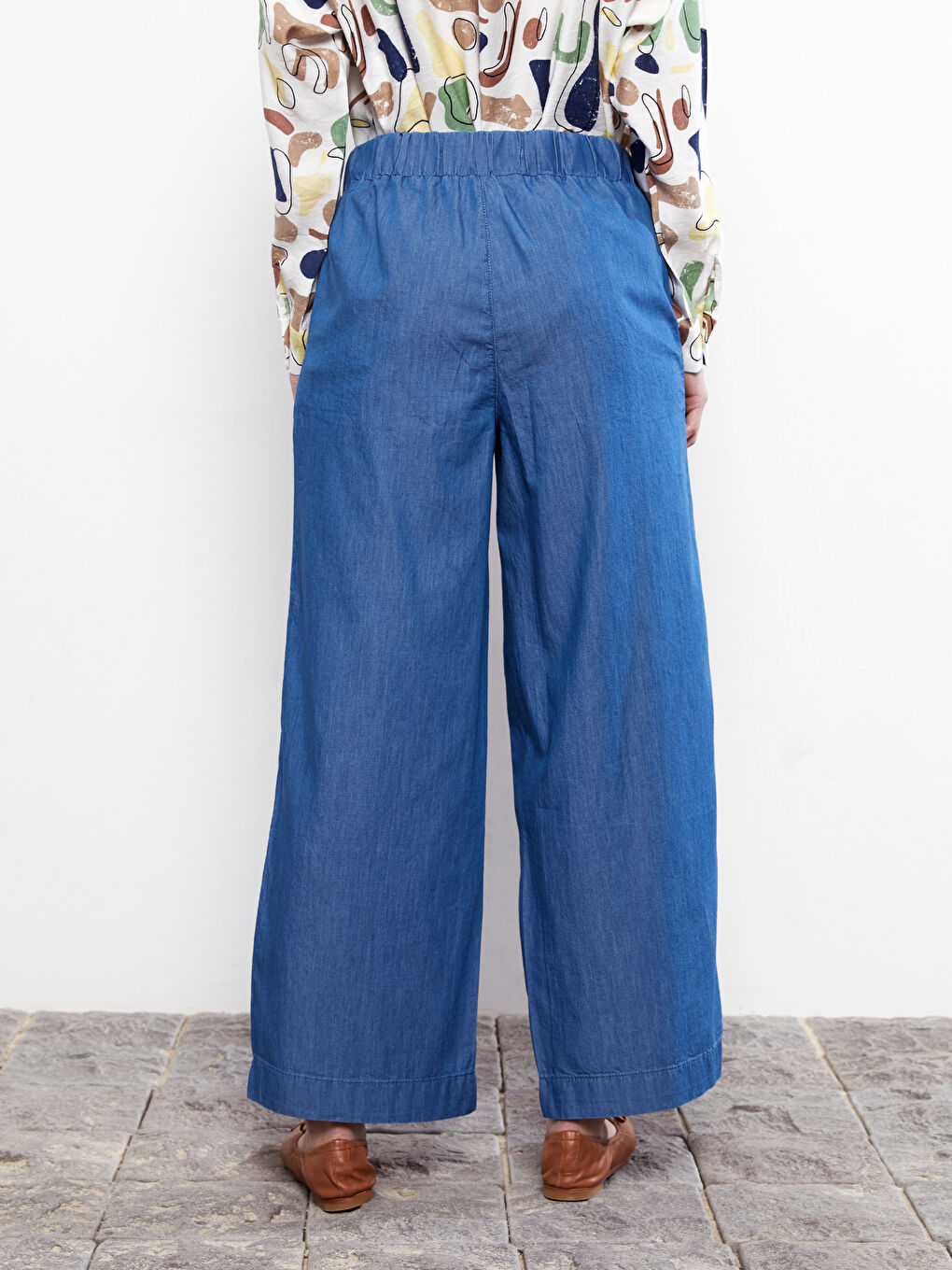 Джинсы Rodeo Женские Прямые С Карманами, Эластичной Талией и Удобной Посадкой-5