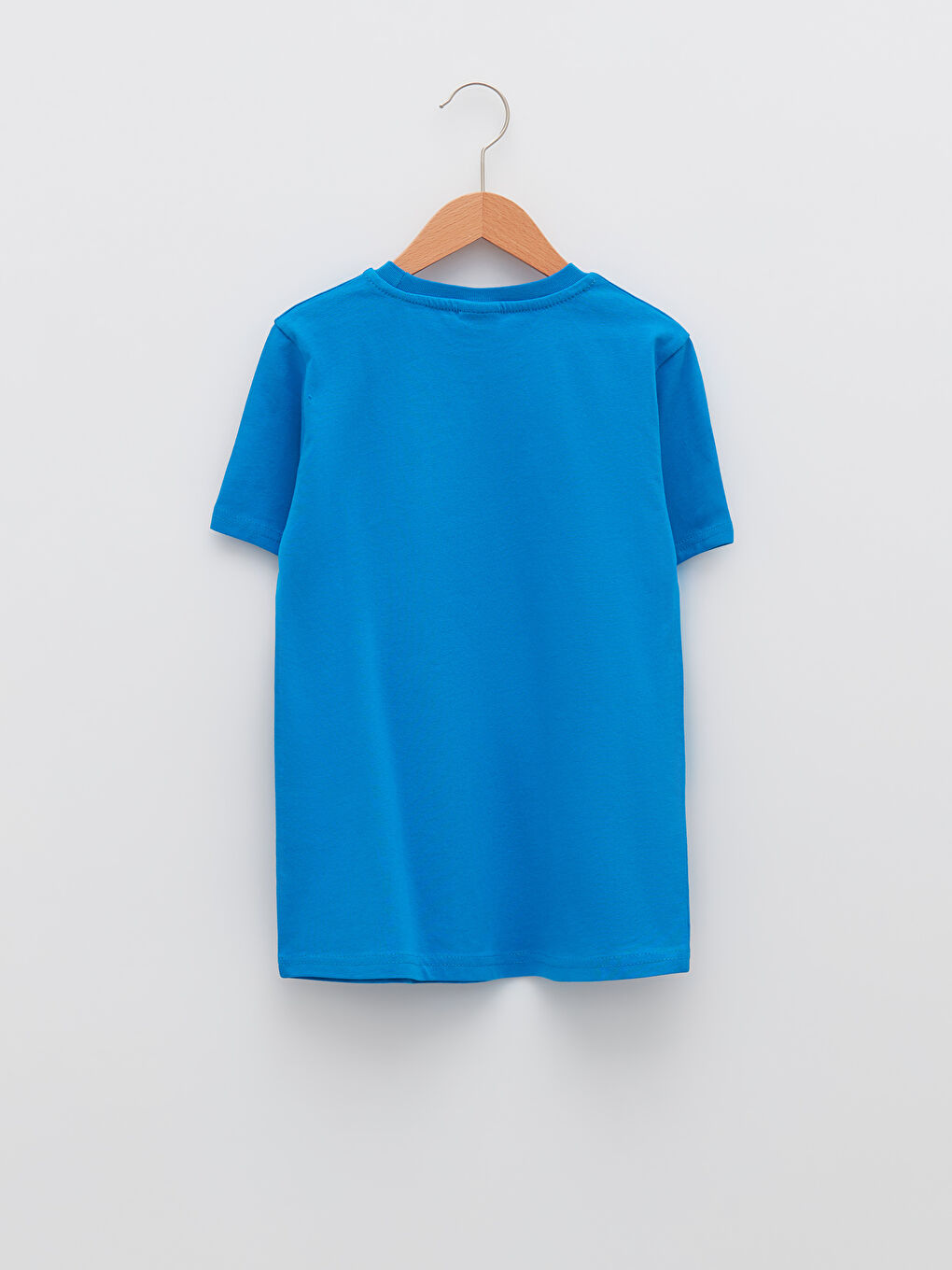 Crew Neck Printed Short Sleeve Cotton Boy T-shirt-1