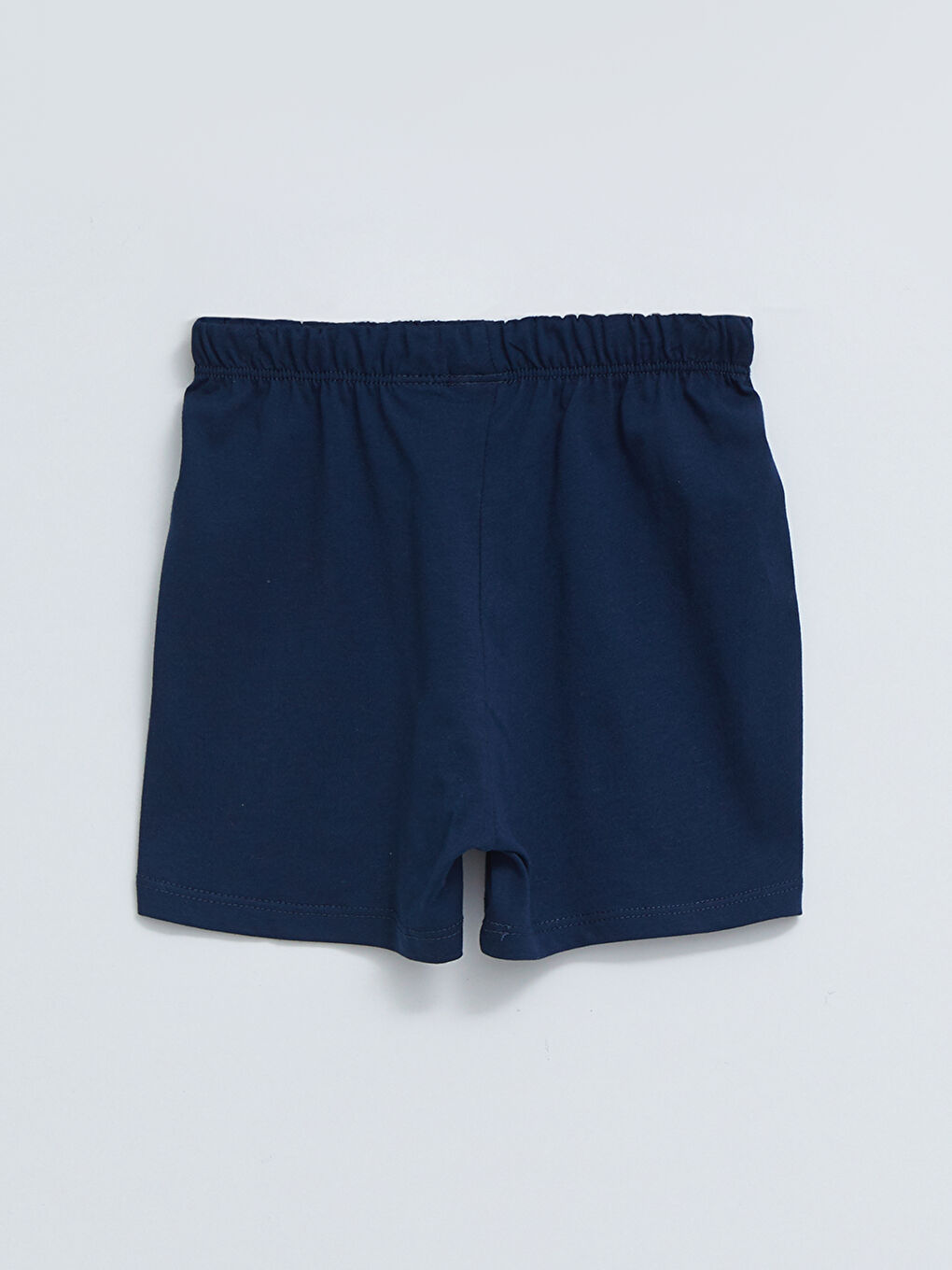 Sarı Bisiklet Yaka Kısa Kollu Fenerbahçe Baskılı Erkek Bebek Taraftar Pijama Takımı-4