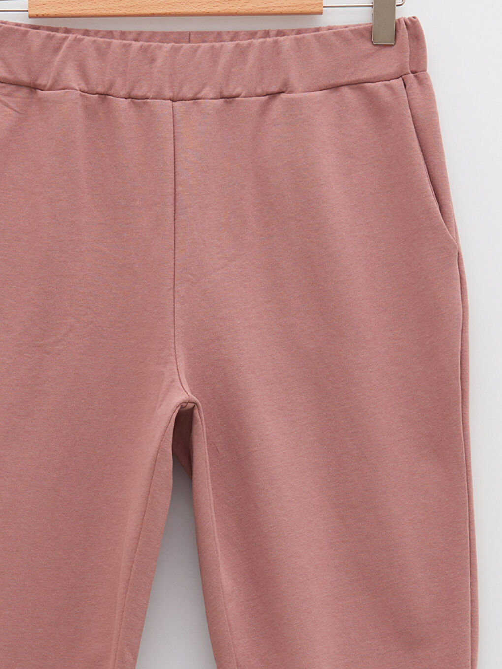 بنطلون رياضي بخصر مرن وجيوب عادية للسيدات-7