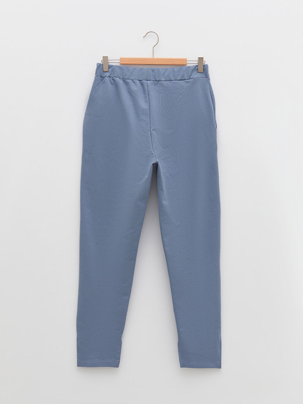 Mavi Kadın Beli Lastikli Düz Eşofman Altı-5