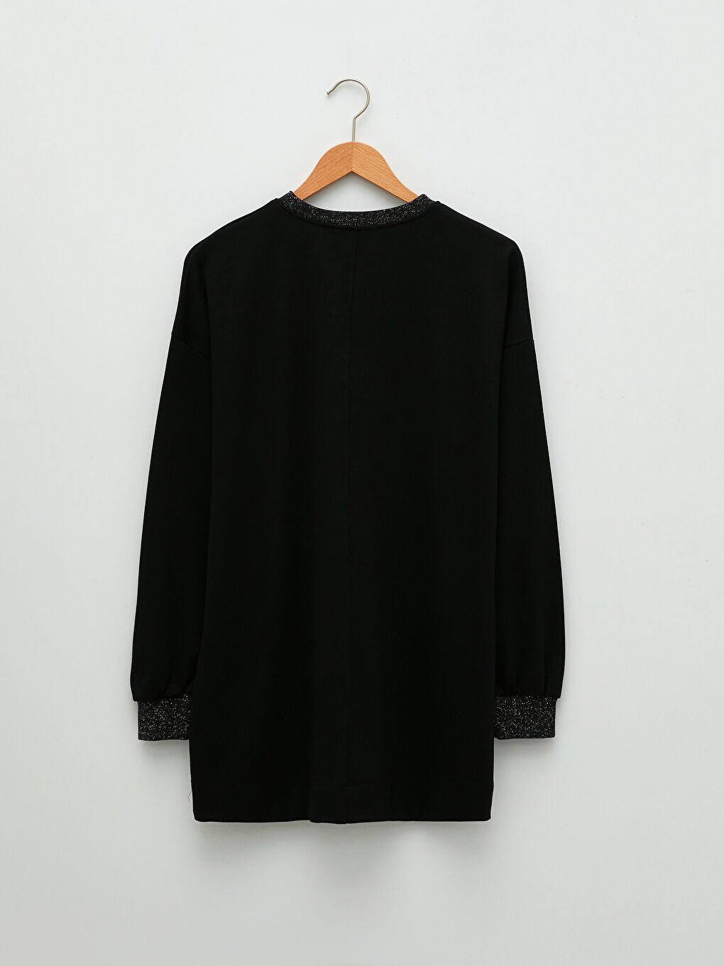 Crew Neck Stripe Detailed Long Sleeve Women's Tunic-7