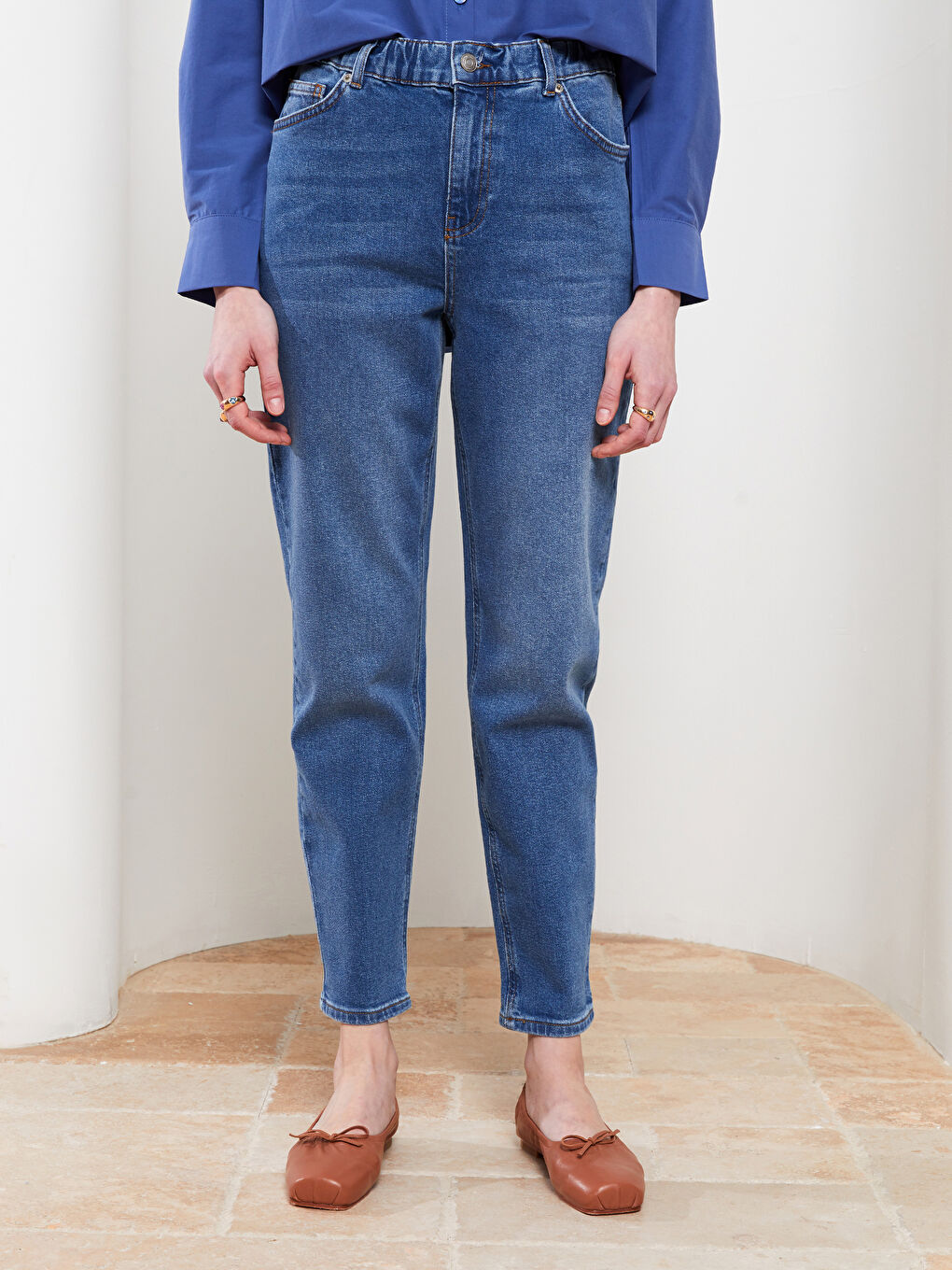 Mom Fit Pocket Detailed Women's Rodeo Jeans-3