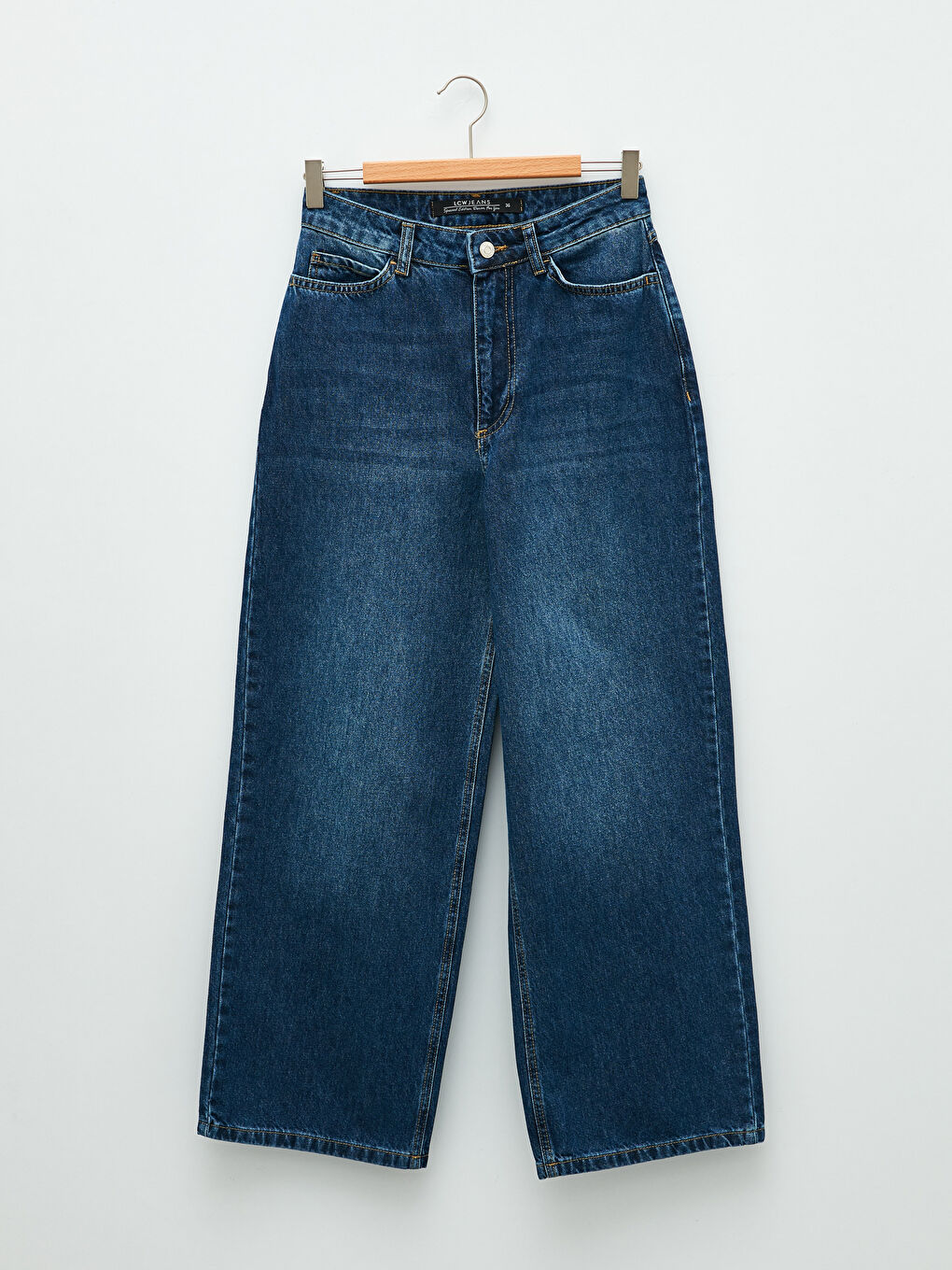 Standard Fit Straight Pocket Detailed Wide Leg Women's Rodeo Jeans-6