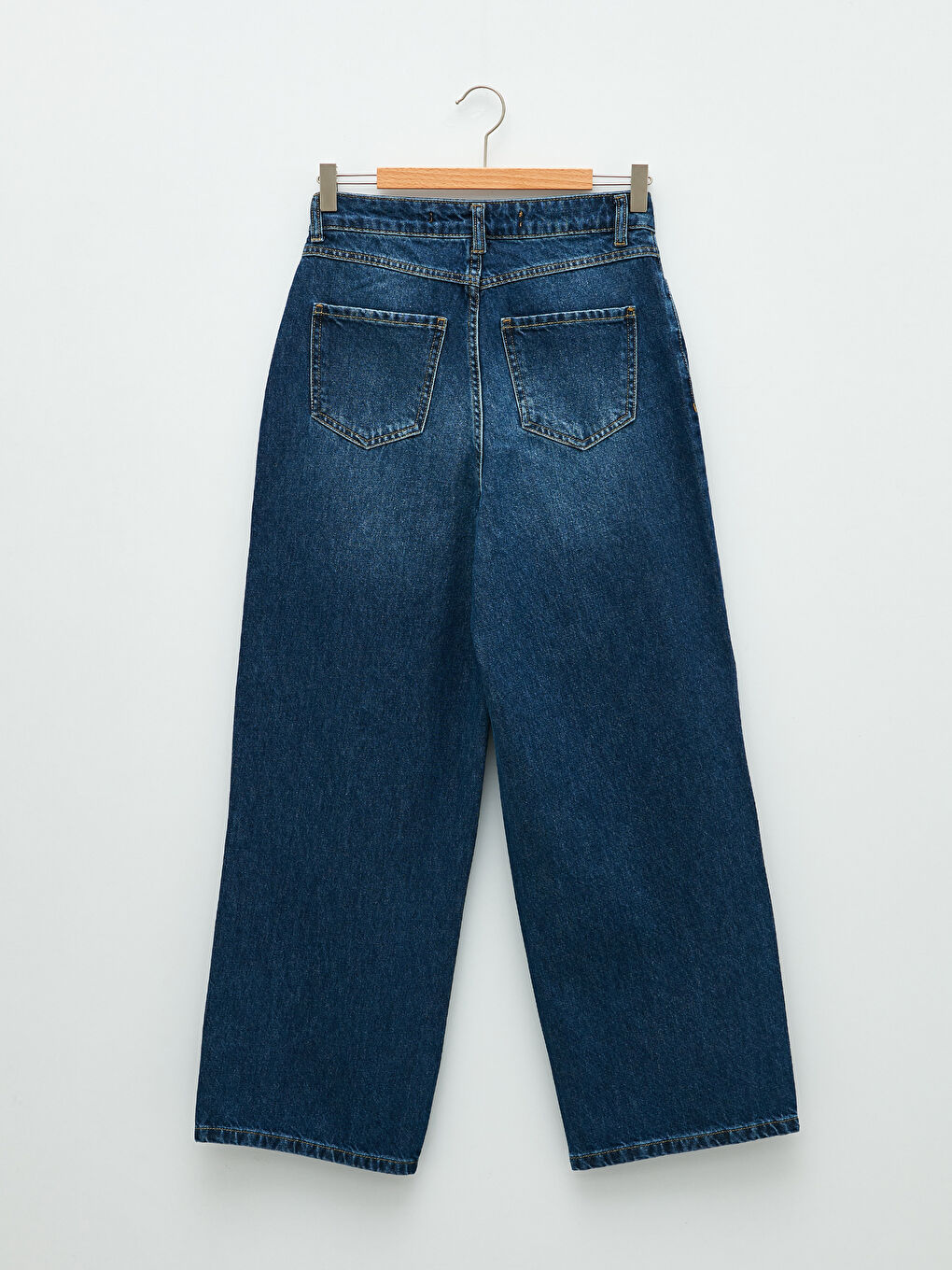 Standard Fit Straight Pocket Detailed Wide Leg Women's Rodeo Jeans-7