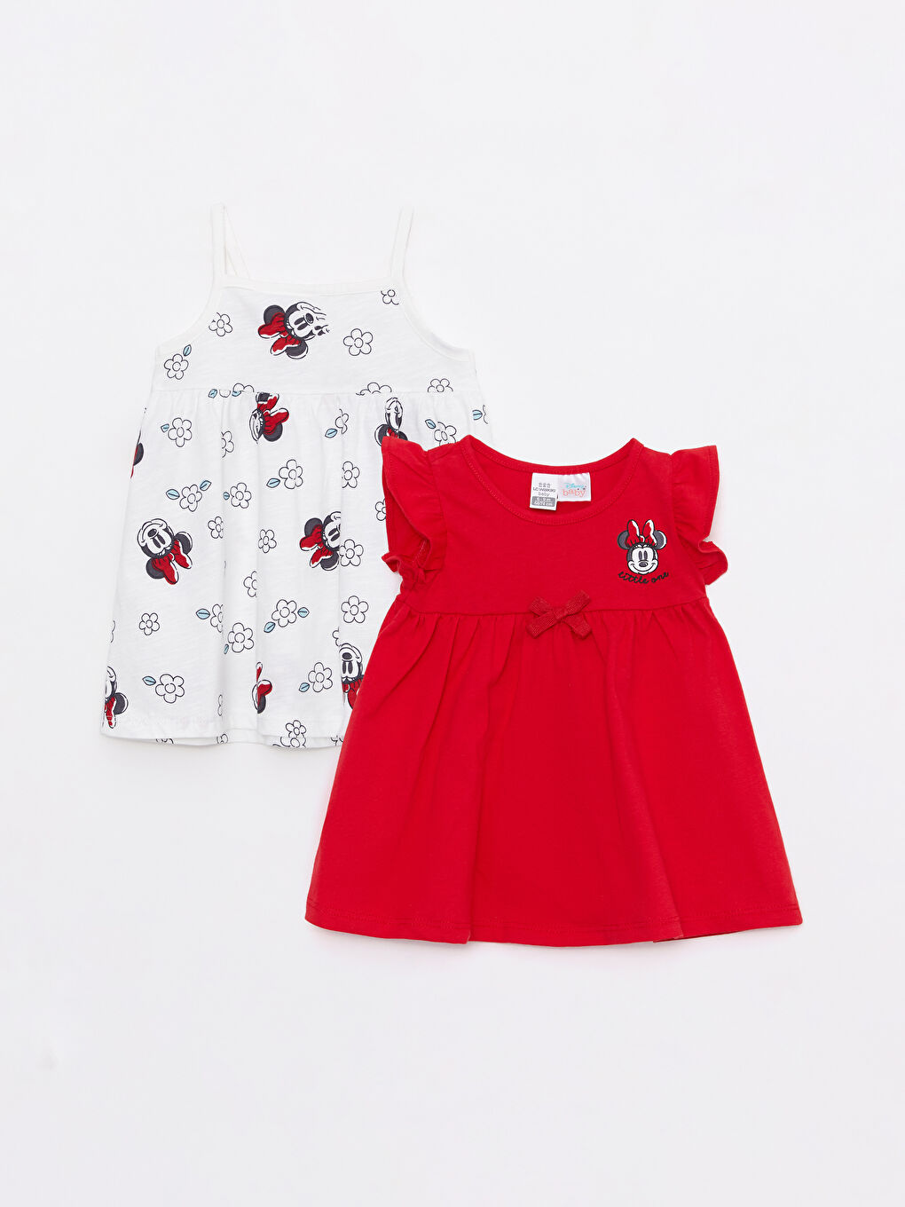 LCW baby Baumwolle Minnie Maus Bedrucktes Baby Mädchen Kleid 2er-Pack -S2FK84Z1-LRB