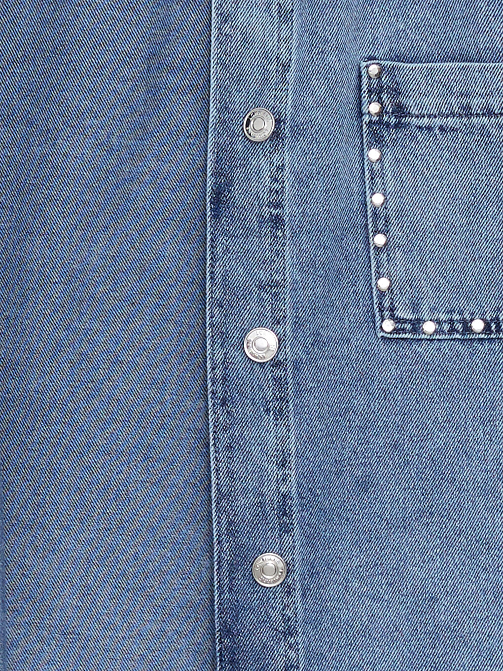 Collared Neck Plain Long Sleeve Women's Denim Tunic-7