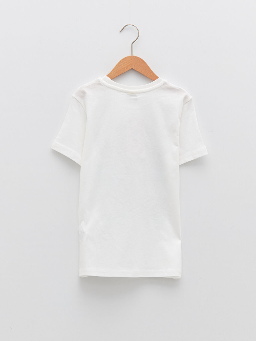 Crew Neck Printed Short Sleeve Cotton Boy T-shirt-1