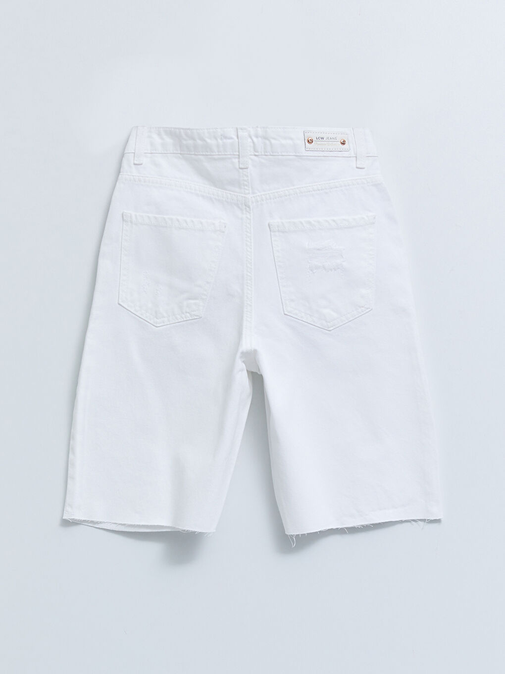High Waist Standard Fit Straight Pocket Detailed Women's Jean Shorts -S2FL18Z8-D4L