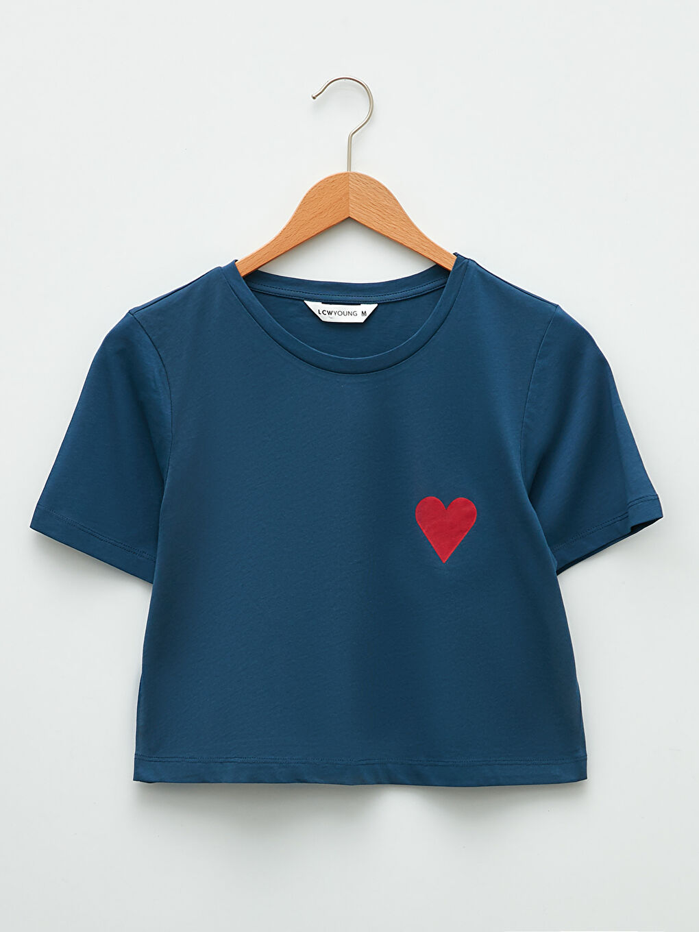 Crew Neck Printed Short Sleeve Cotton Women's Pajama Set-7