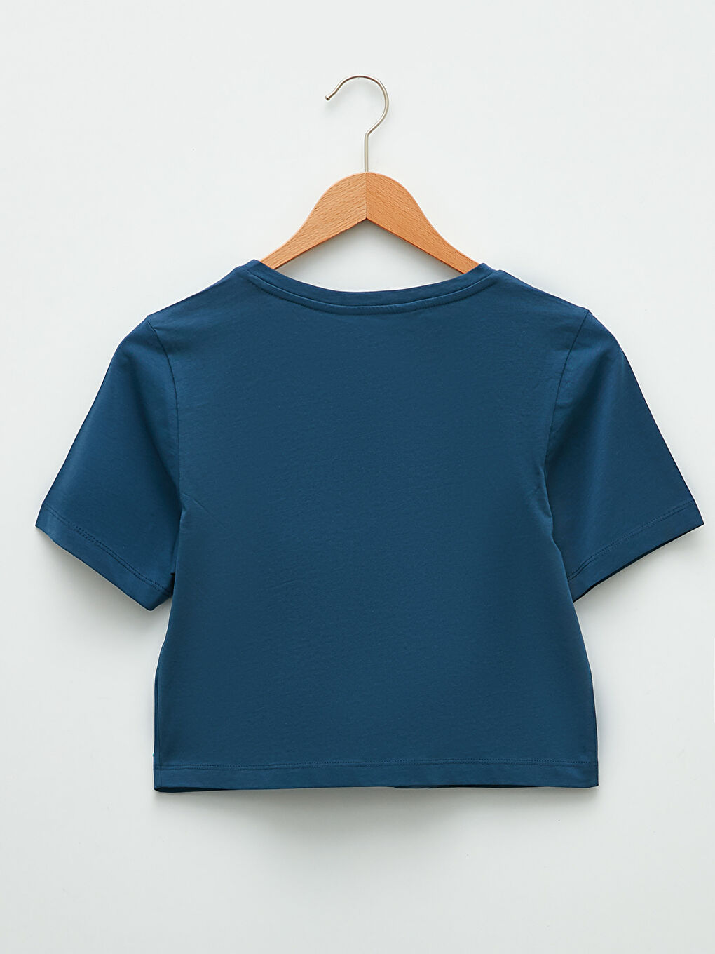 Crew Neck Printed Short Sleeve Cotton Women's Pajama Set-8