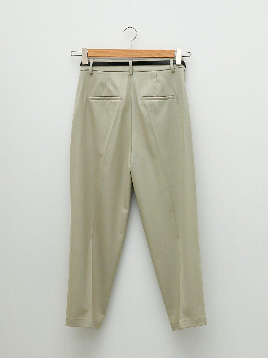 High Waist Comfortable Fit Pocket Detailed Women's Trousers-1