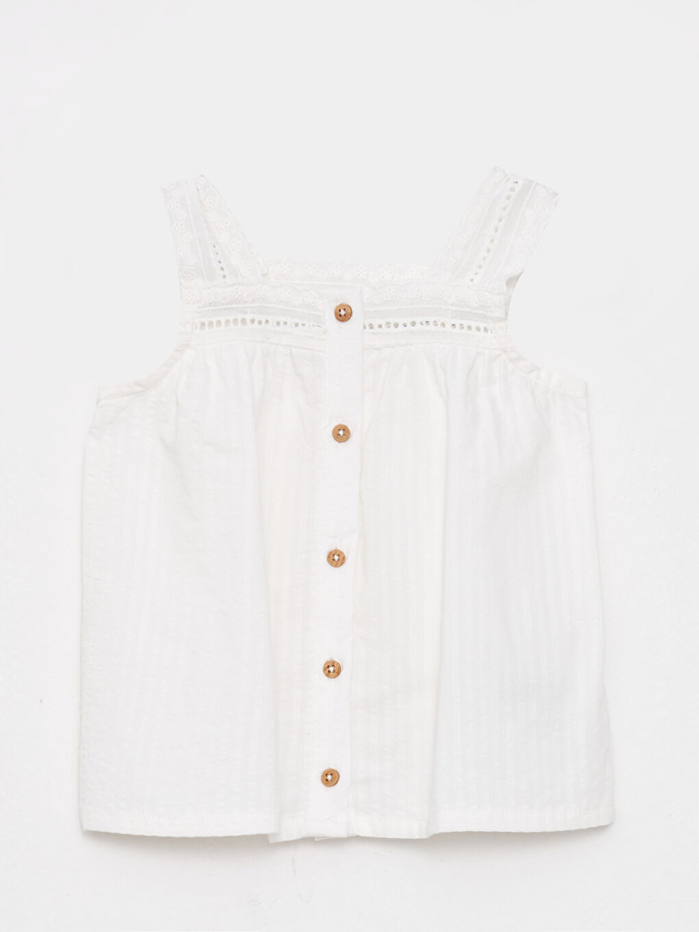 Blouse et Shorts pour Bébé Filles à Col Carré et Bretelles - Lot de 2-1